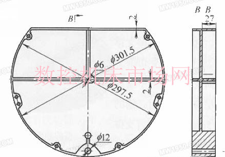 典型薄壁盤類零件的工藝(yì)方案(àn)及(jí)數控加工過程 典型薄壁盤類零件的工藝方案及數控加工過程